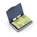 Mini peňaženka Mondraghi Saffiano Plus Blue