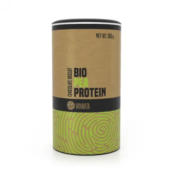 BIO Hrachový proteín - VanaVita (čokoládová sušienka, 500 g) (48508-2-500g-caramelbiscuit)