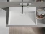 MEXEN - Ava umývadlo na dosku liaty mramor B/O 70 x 46, biela 23017000