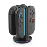IPega SW2051 Nabíjacia Stanica s RGB pre JoyCon Ovládače Nintendo Switch 2 čierna (57983126882)