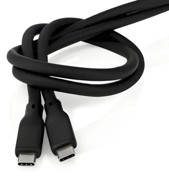 Nedis čierna / Kábel USB-C / USB-C - USB-C / 240 W / 20 Gbps / 1 m (CCGB64810BK10)