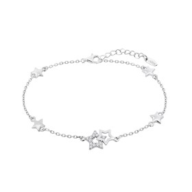 Lotus Silver Hravý strieborný náramok s hviezdičkovým prívesky Trendy LP3177-2 / 1
