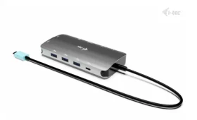 I-TEC USB-C Metal Nano 3x Display / Dokovacia stanica / HDMI / DisplayPort / VGA / PD 100W / LAN (C31NANOTRIDOCKPD)
