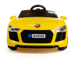 Mamido Mamido Elektrické autíčko Fast Wing eko-koža žlté