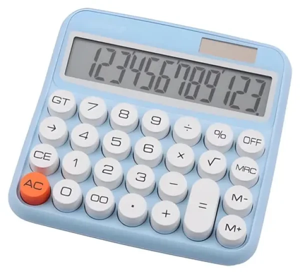 Genie 612B modrá / Kalkulačka / 12miestna / LCD displej / Solárne a batérie (12777)