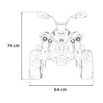 Mamido Detská elektrická štvorkolka Maverick ATV 2x200W červená