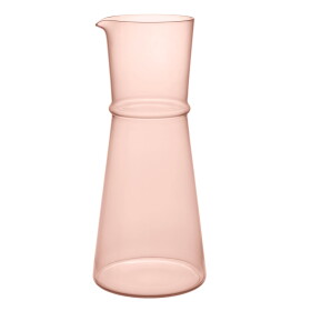 Ferm Living Sklenená karafa Boya Blush 1,35 l