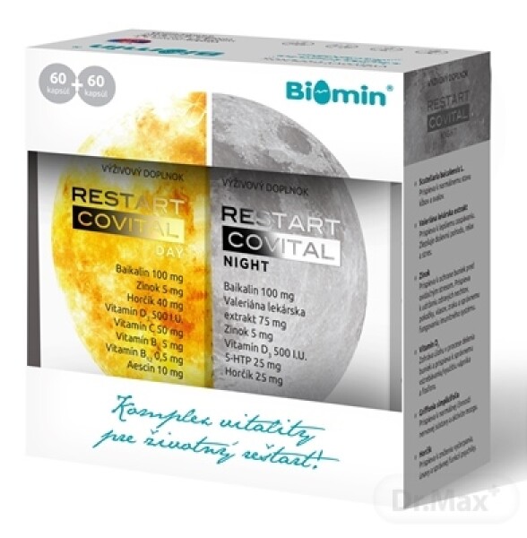 BIOMIN Restart covital day 60 kapsúl + night 60 kapsúl