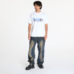Tričko A BATHING APE Tie Dye Bape Logo Tee White/ Black XXL