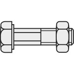 TOOLCRAFT 827865 šesťhranná skrutka M8 30 mm vonkajší šesťhran DIN 601 ocel pozinkované 20 ks; 827865