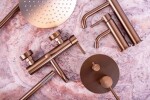 REA - Podomietková sprchová sada Lungo Copper Brush + BOX REA-P8809