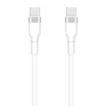 Setty KSC-C-130 Dátový kábel USB-C(M) - USB-C(M) 1m biela / 3A (DATUSBC3A1MSETWH1)