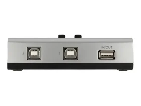DeLock Prepínač USB 2.0 / 2x USB-B na 1x USB-A / manuálny / obojsmerný (87761)