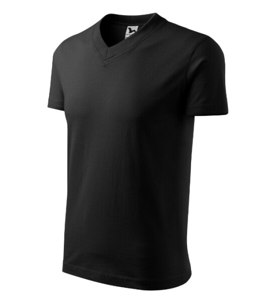 Tričko s výstrihom do V unisex čierne M