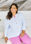 Taro Yolanda 3462 long/r 2XL-4XL Z25/26 dámske pyžamo modrá 3xl