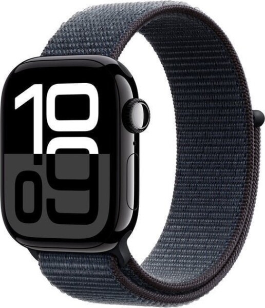 Apple Watch 10 GPS + Cellular 42mm Jet Black Alu Sport Loop Modrý (MWX83QF/A)