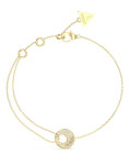 Guess Dámsky pozlátený náramok Blooming Summer JUBB05224JWYG 18,5 cm