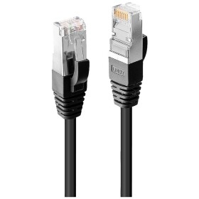 LINDY 45600 RJ45 sieťové káble, prepojovacie káble CAT 6 SF/UTP 0.30 m čierna 1 ks; 45600
