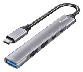 Equip USB-C / USB-C húb / 5v1 / USB 3.2 Gen 1 / PD 100W / 0,15 m (128962)