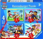 Ravensburger - Puzzle - Tlapková patrola 4v1