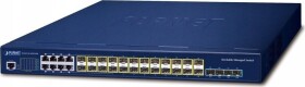 Planet PLANET Layer 3 16-Port 100/1000X SFP Zarządzany L3 10G Ethernet (100/1000/10000) 1U Modrý