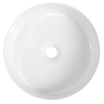 ISVEA - INFINITY ROUND keramické umývadlo na dosku, priemer 36cm, biela 10NF65036