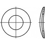TOOLCRAFT TO-6854589 pružná podložka Vnútorný Ø: 12 mm DIN 137 Ušlechtilá ocel V2A A2 50 ks; TO-6854589