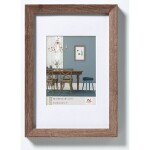 Walther+ design EF040N vymeniteľný fotorámček Formát papiera: 20 x 27 cm orešáková; EF040N