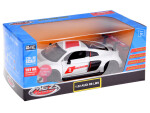 Audi R8 LMS športový model kovového auta, mierka 1:32, zvuky, svetlá