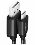 Axagon BUMM-AM20AB HQ Dátový kábel USB-A 2.0 - microUSB 2m čierna (BUMM-AM20AB)