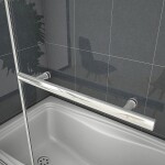 H K - Vaňová zástena S22H 120x140cm - dvojdielna sklopná, číre sklo SE-S22H-12