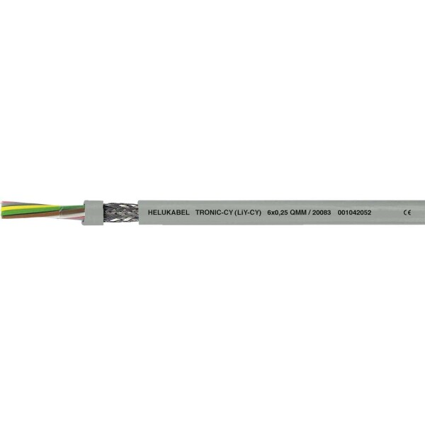 HELU 20004-500 dátový kábel LiYCY 5 x 0.14 mm² sivá 500 m; 20004-500