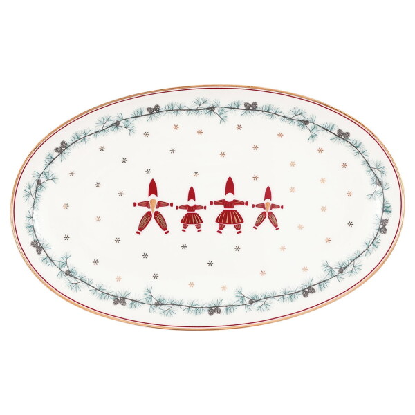 GREEN GATE Servírovací tanier Juana White 24 cm