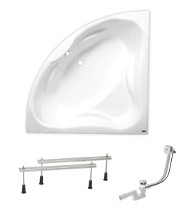 Rohová vana Laguna Royale 150x150 cm akrylát levá i pravá SIKORO1500APN SIKORO1500APN