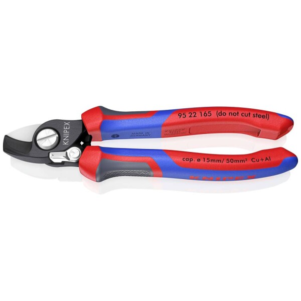 Knipex KNIPEX 95 22 165 káblové nožnice Vhodné pre (odizolační technika) hliníkový a medený kábel, jedno- a viacžilový 1