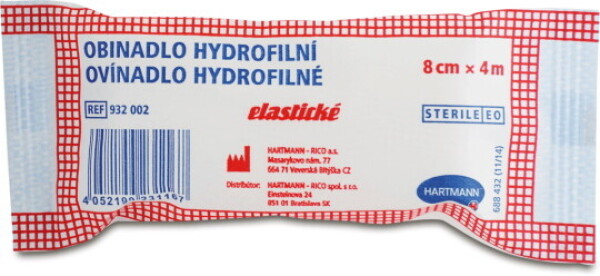 OVÍNADLO Hydrofilné elastické 8 cm x 4 m 1 ks