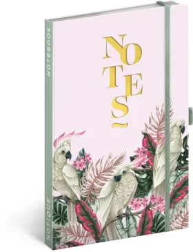 NOTIQUE Notes Kakadu, linajkový, 13 x 21 cm (A-34376)