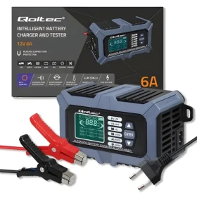 Inteligentná nabíjačka akumulátorov 12V / Nabíjačka / 6A / LCD / AGM / LiFePO4 (52488)