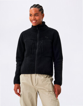 Pinqponq Fleece Jacket Women Peat Black XS