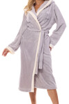 Dámsky župan 2419 Tess crystal plus - L&L šedá 3XL
