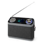 Nedis RDDB5200BK šedá / Rádio prijímač / DAB+ / FM / 2.4 " / Digitálne / 24 W / USB / AUX (RDDB5200BK)