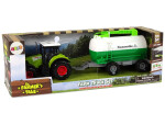 Mamido Elektrické autíčko traktor pre deti s návesom cisternou - Farma