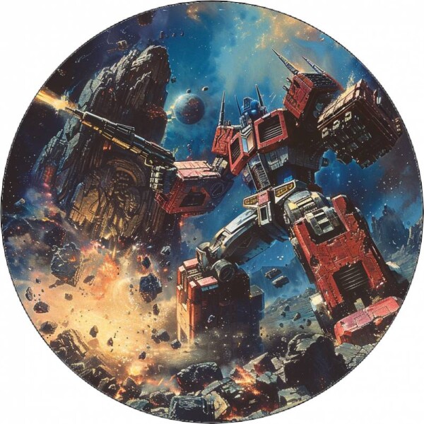 Jedlý papier Transformers Optimus a Megatron 19,5 cm - Pictu Hap - Pictu Hap