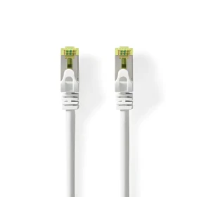 Nedis Sieťový kábel CAT7 biela / Patch kábel / S/FTP / RJ45 - RJ45 / 1 m / LSZH (CCGL85420WT10)