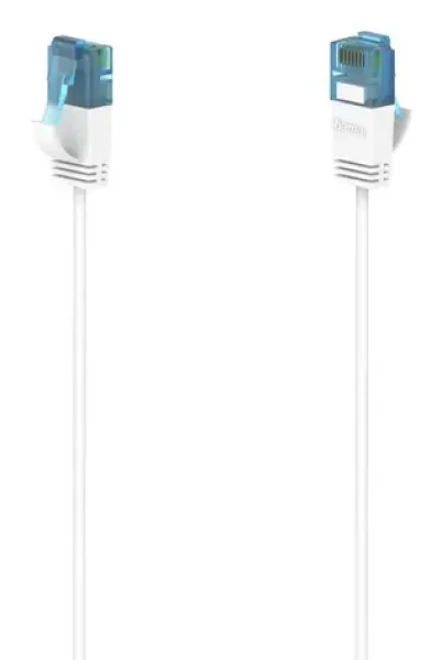 HAMA 200690 Flexi-Slim biela / Cat6a U/UTP / RJ45 / 3 m / 10 Gb/s / tenký (200690)