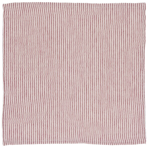 IB LAURSEN Bavlnený obrúsok Red Stripes Double Weaving