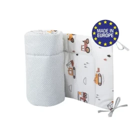 Bomimi MANTINEL do postieľky 180 cm, MALÝ STAVITEĽ (BO2211WHT042)