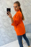 Bunda s klopami elegantná oranžová UNI