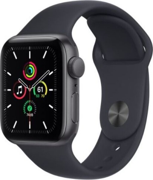 Apple Watch SE GPS 40mm Space Grey Alu Black Sport Čierny (MKQ13WB/A)