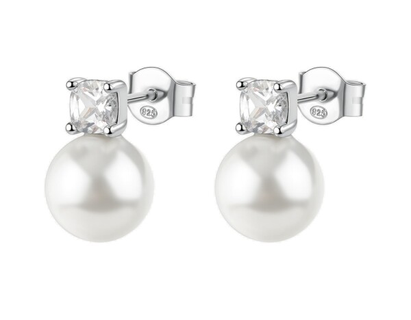 Brosway Pôvabné strieborné náušnice Fancy Infinite White FIW145